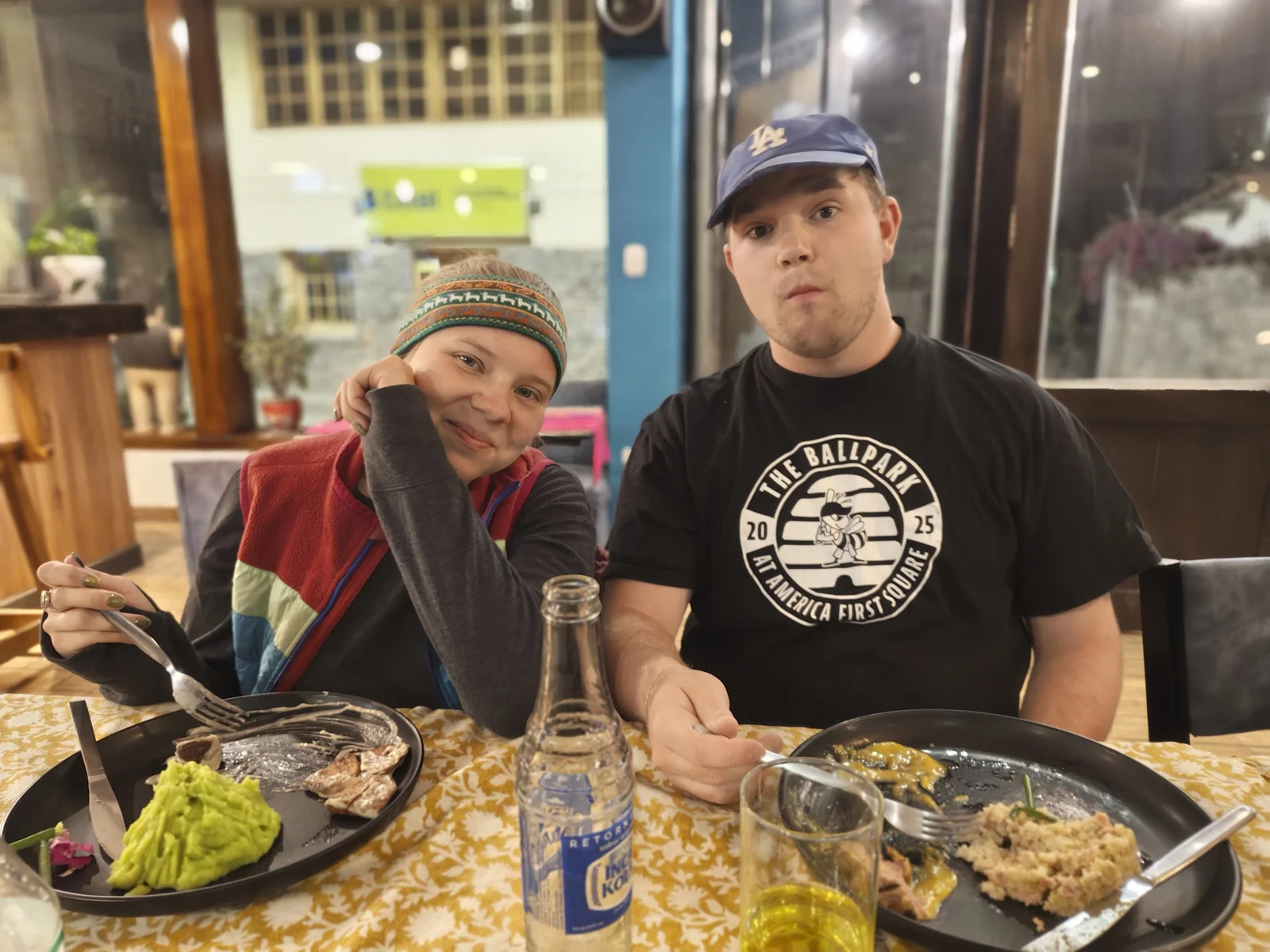 Evening meal in Ollantaytambo