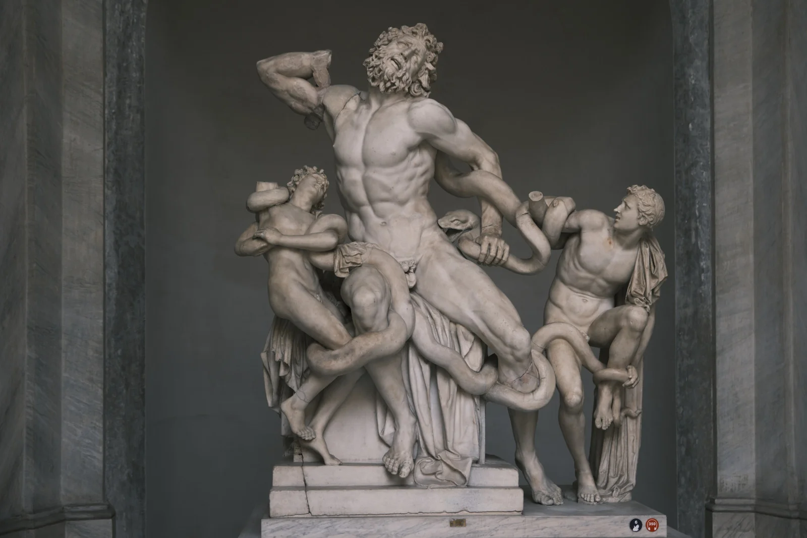 The Laocoön marble group in the Vatican Museums