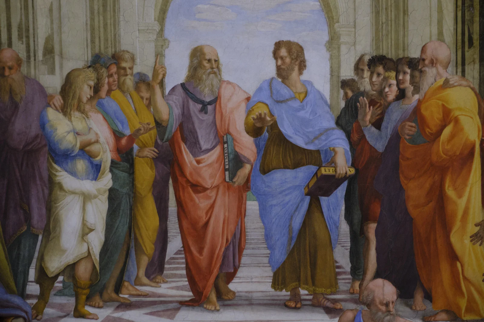 Raphael’s Plato and Aristotle in the School of Athens fresco