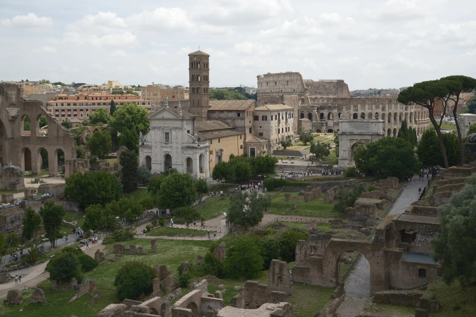 View from the Palatine over the Forum to the Colosseum