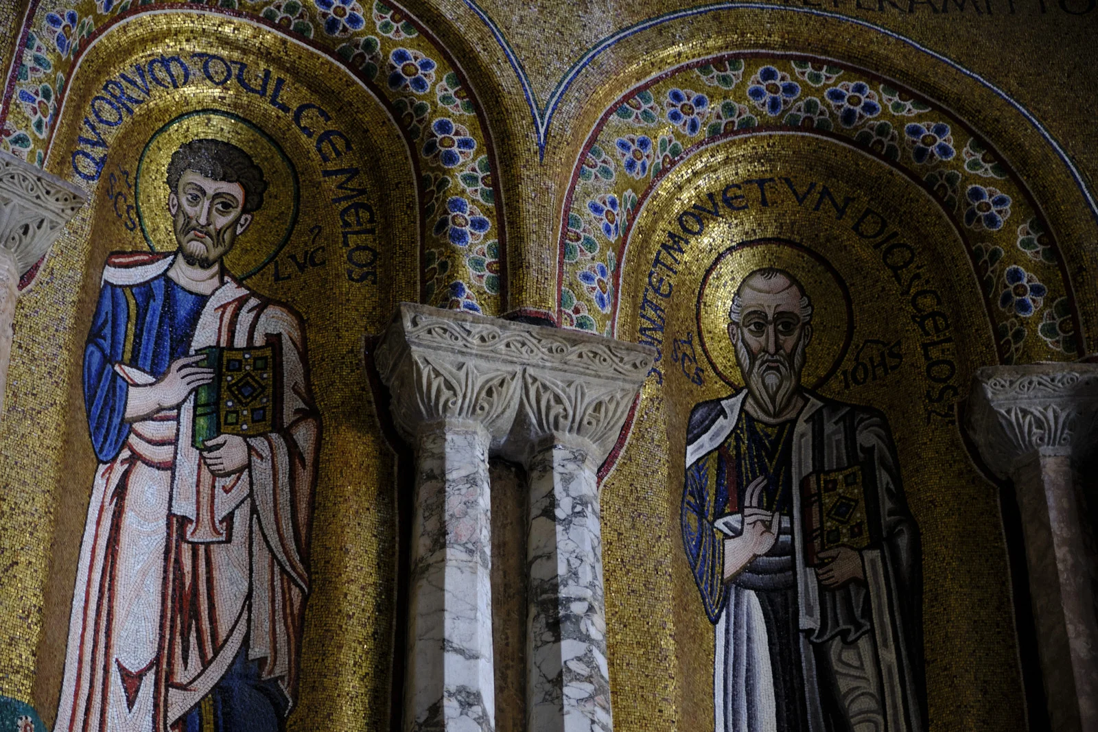 Mosaics of the Evangelists Luke and John in St. Mark’s Basilica