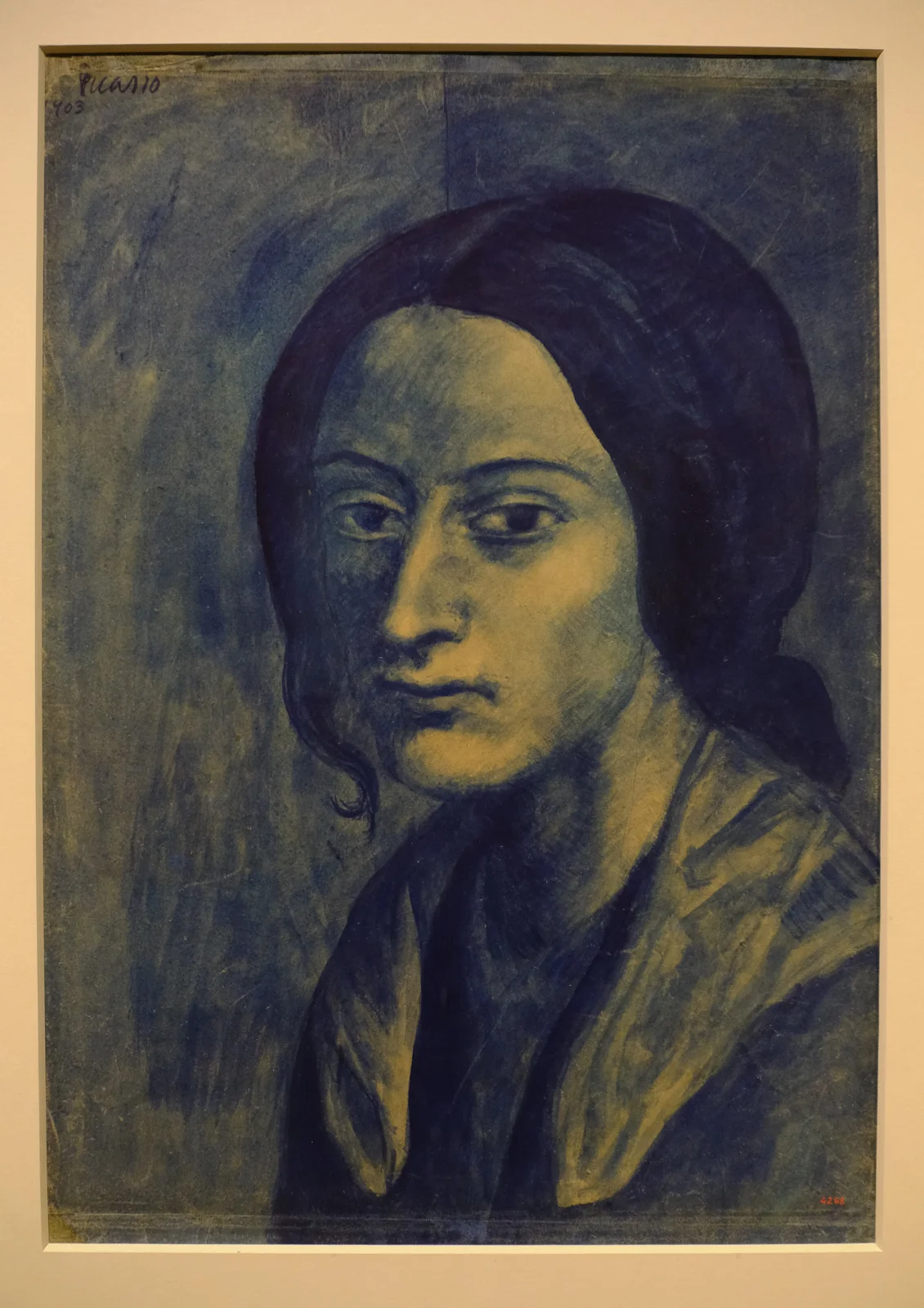 A portrait of a woman signed Picasso 1903 is in the Museu Picasso in Barcelona.
