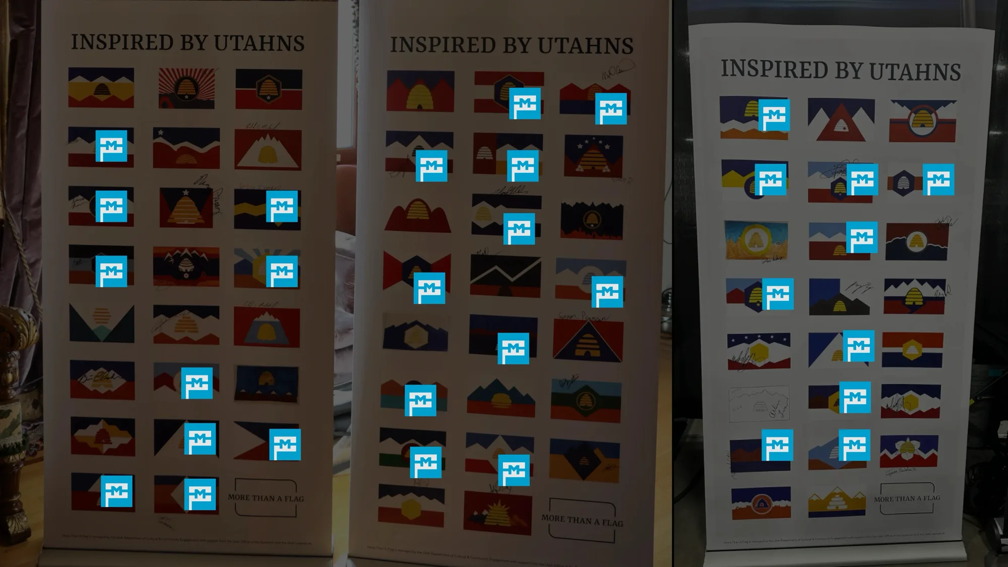 Finalists with Flag Machine markers