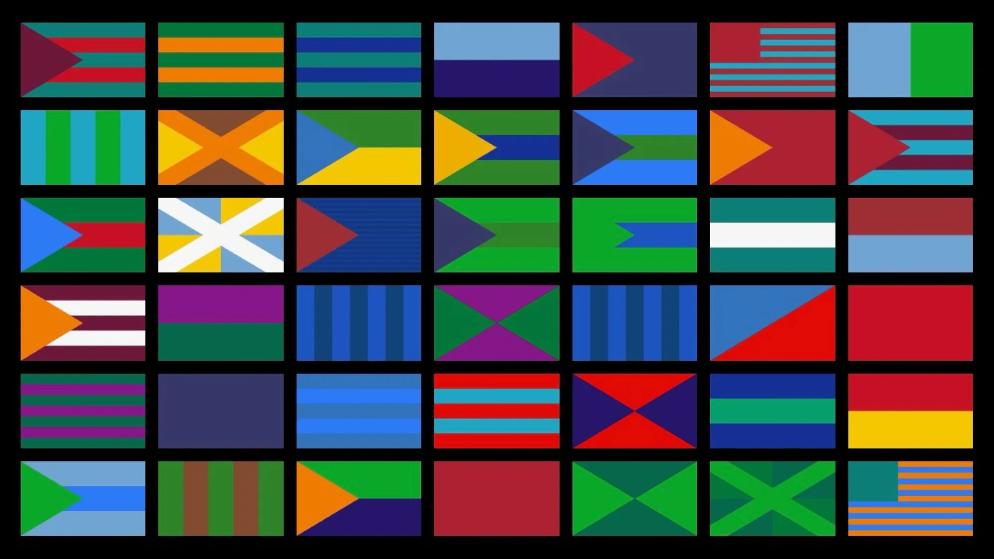 Generated flag grid