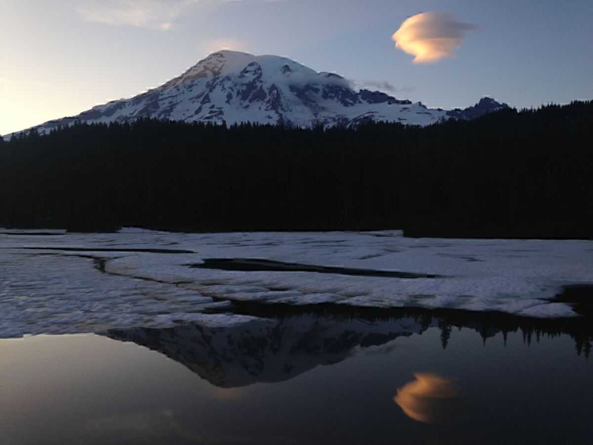 Mt. Rainier from Reflection Lake